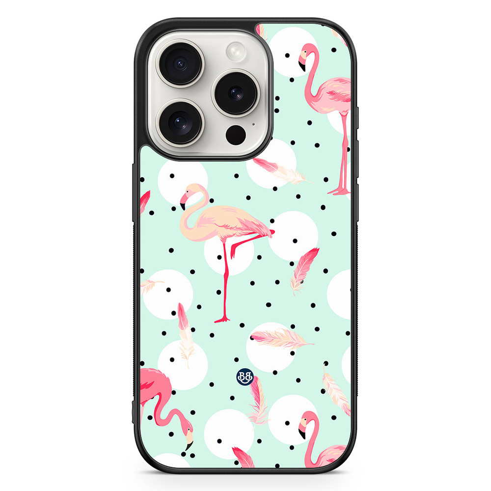 iPhone 15 Pro Case - Flamingos