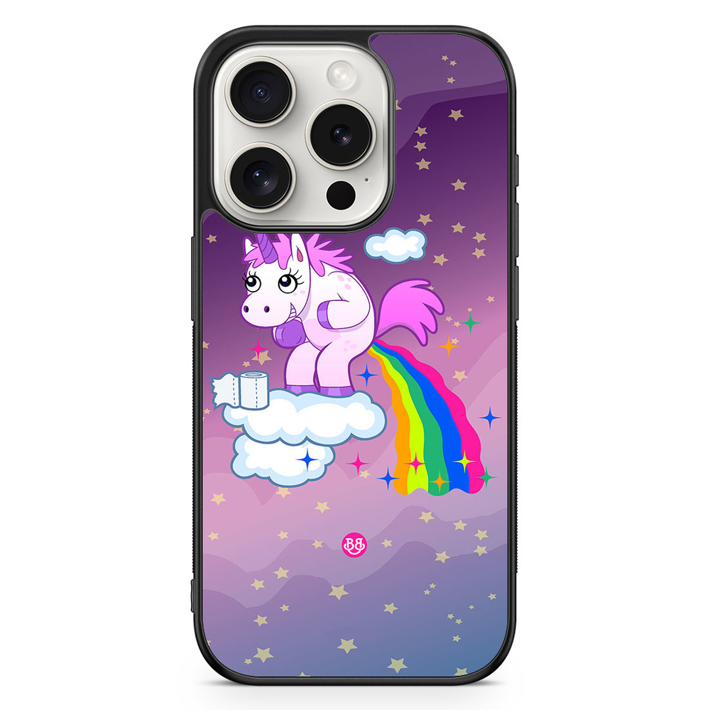 iPhone 15 Pro Case - Pooping Unicorn