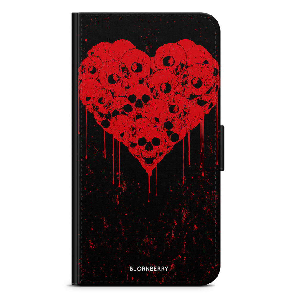 Sony Xperia 5 Wallet Case - Skull Heart