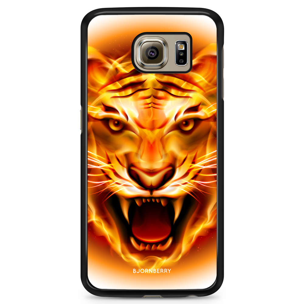 Samsung Galaxy S6 Case - Flames Tiger