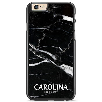 iPhone 6/6s Skal Custom - Svart Marmor Namn