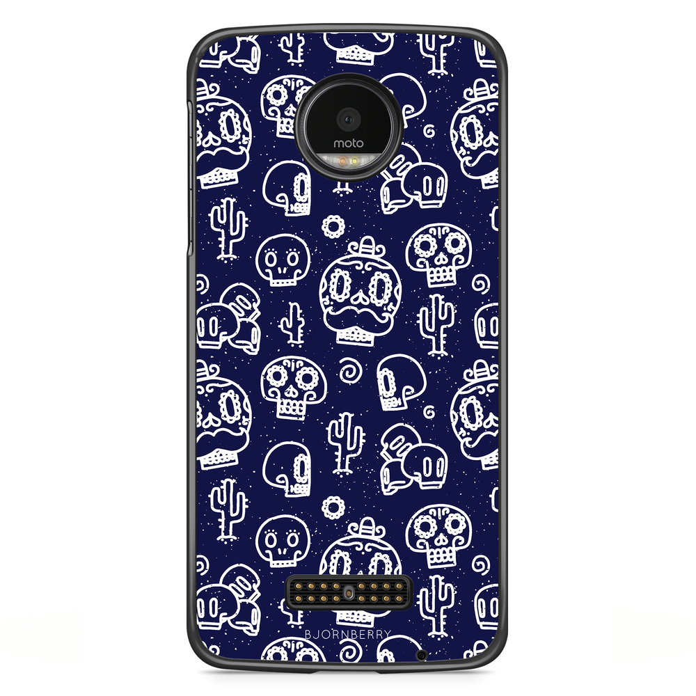 Motorola Moto Z Case - Oldschool Skulls