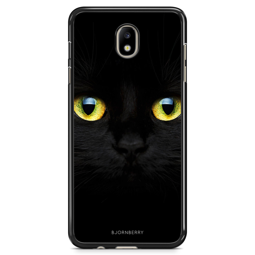 Samsung Galaxy J7 (2017) Case - Black Cat Close Up