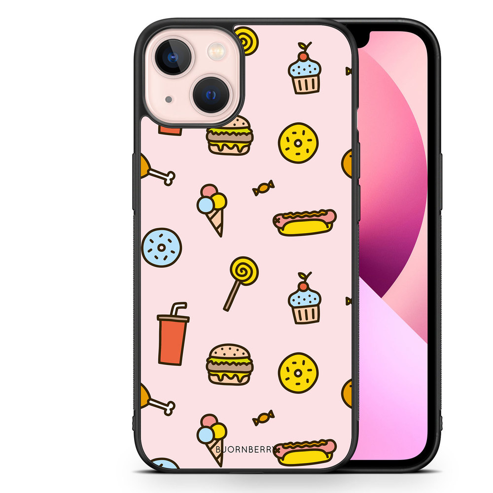 iPhone 13 Case - Junk Food Pattern