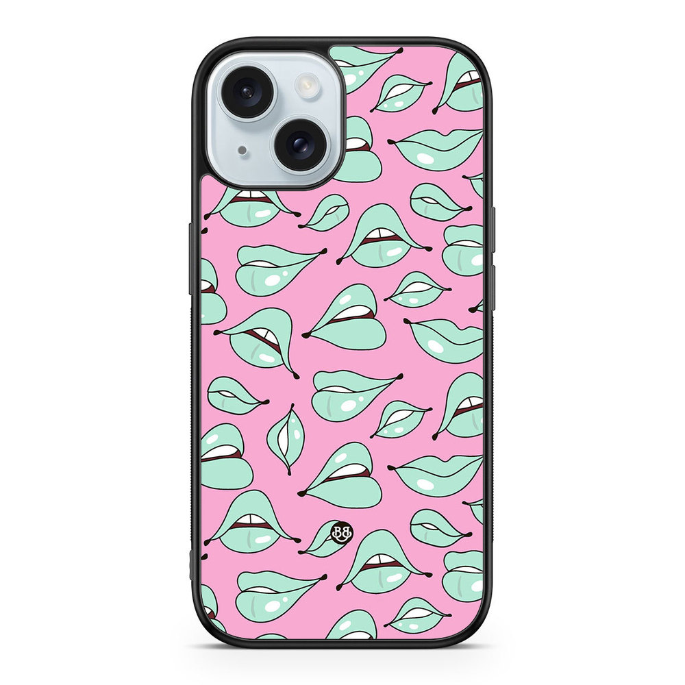 iPhone 15 Case - Green Lips