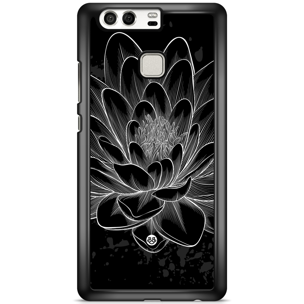 Huawei P9 Plus Case - Black/White Lotus