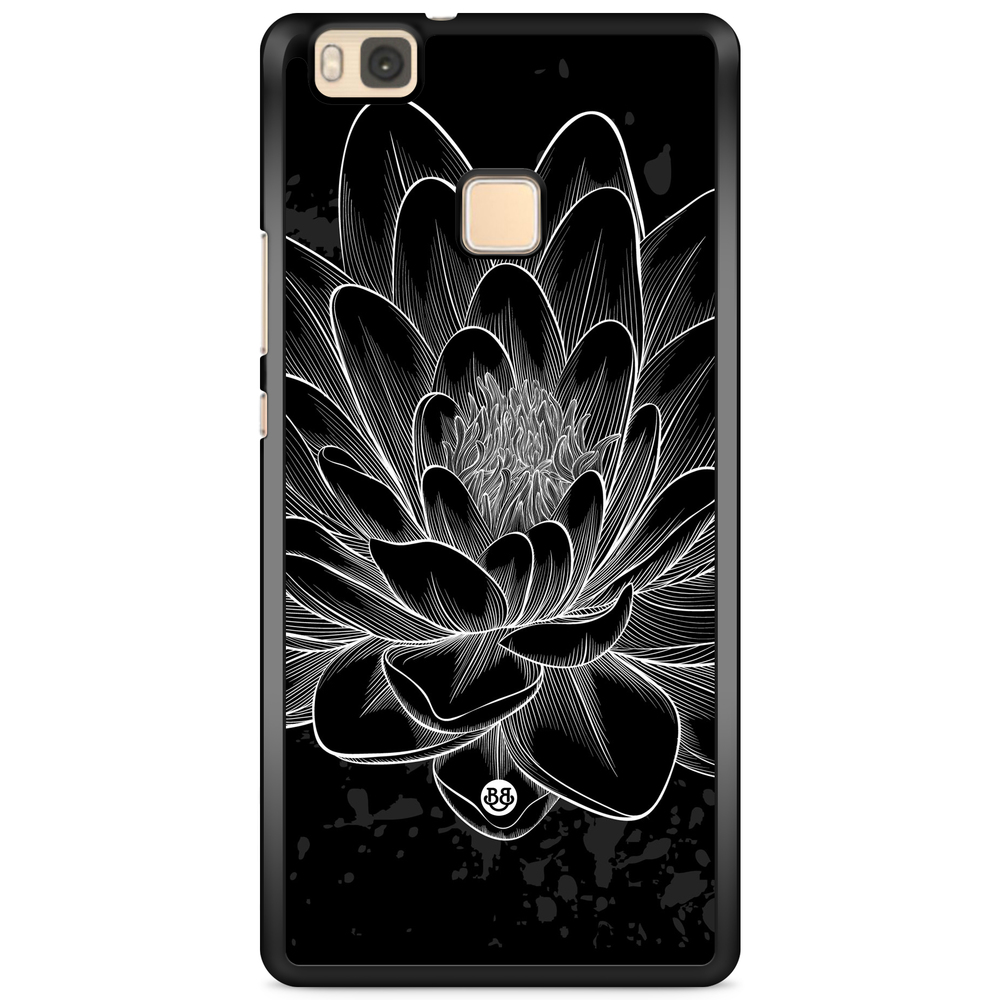 Huawei P9 Lite Case - Black/White Lotus
