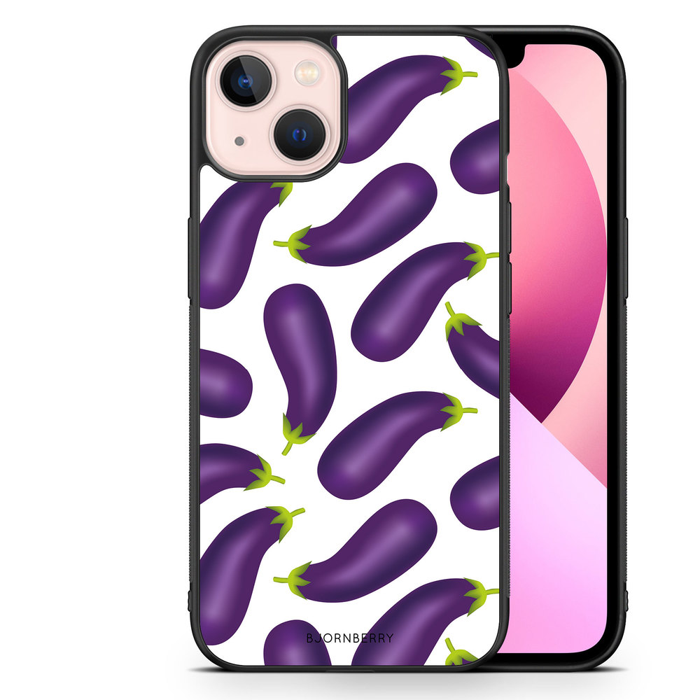 iPhone 13 Case - Eggplant Pattern