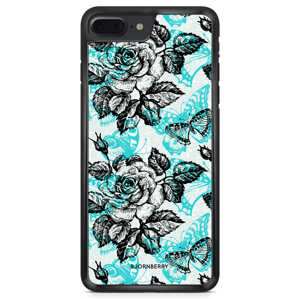 iPhone 8 Plus Case - Roses & Butterflies