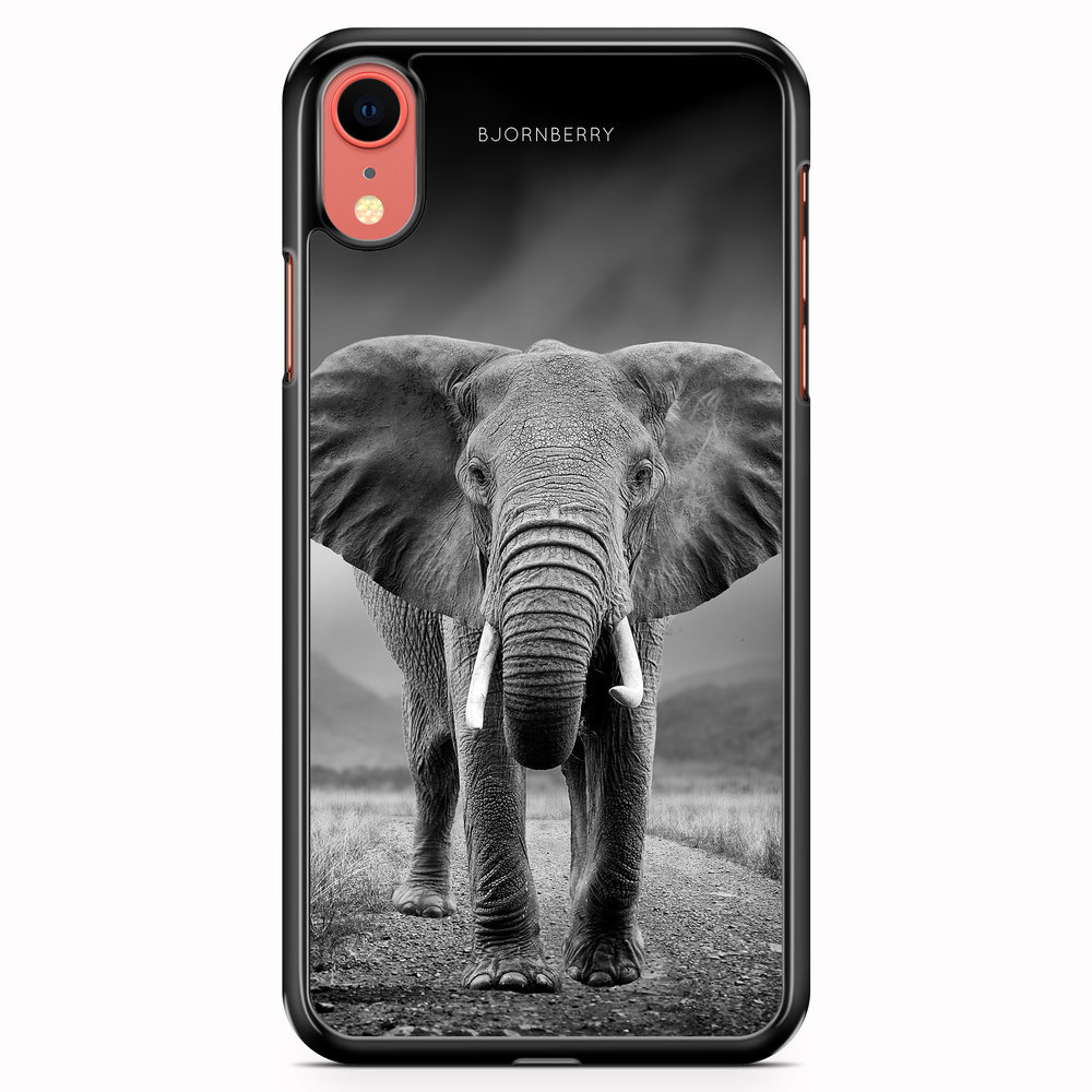 iPhone XR Case - Black/White Elephant