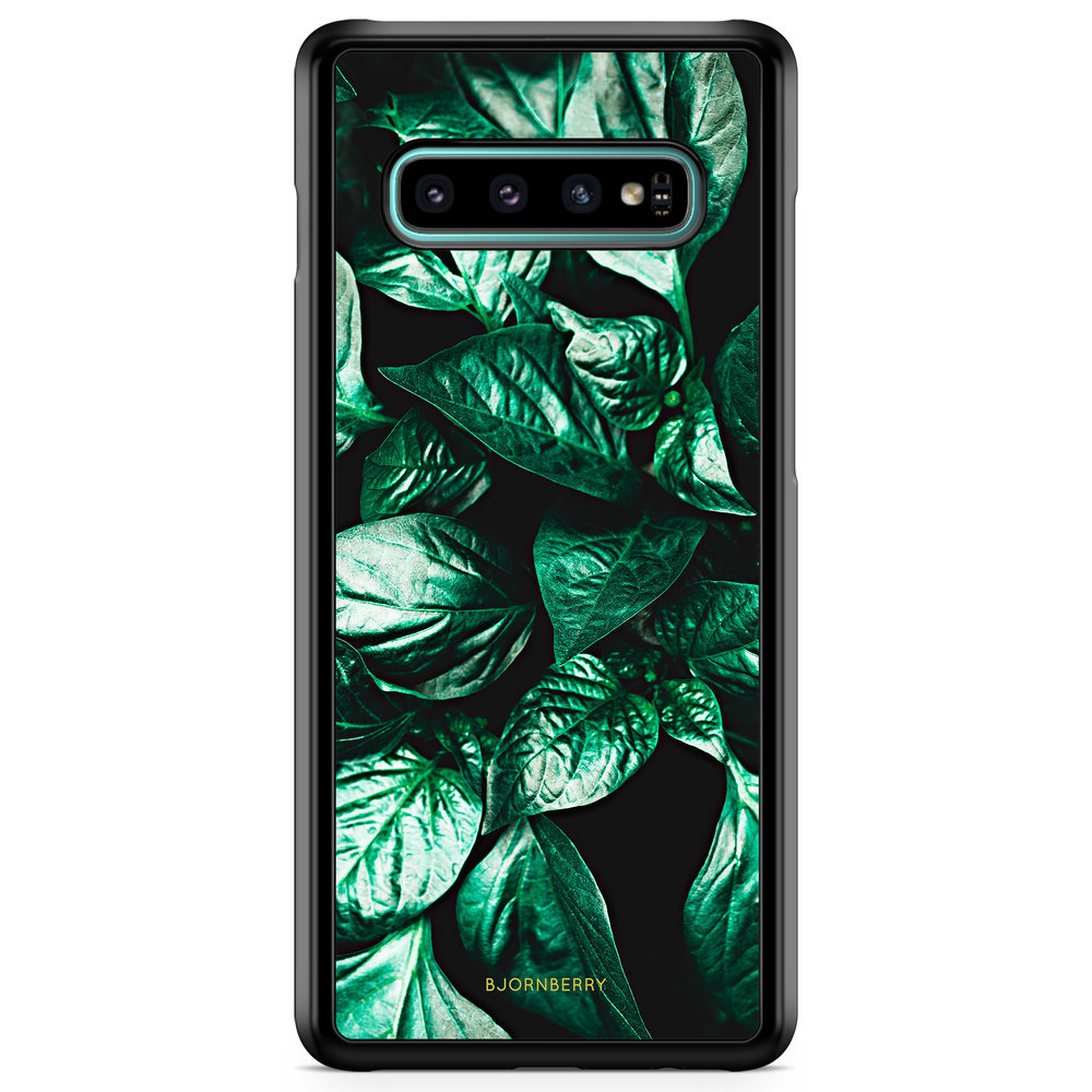 Samsung Galaxy S10 Case - Green Leaves