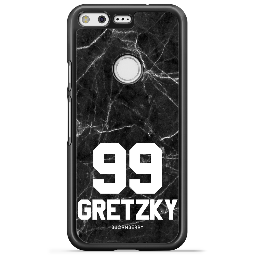 Google Pixel Case Custom - Black Marble Number