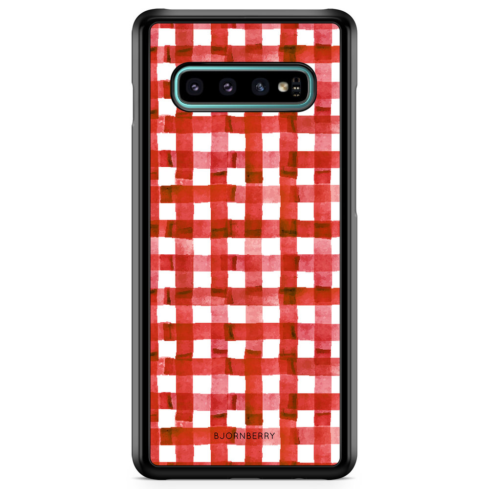 Samsung Galaxy S10 Case - Red Stripes