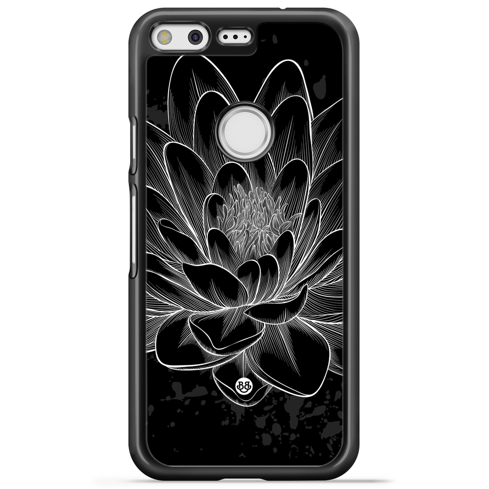 Google Pixel Case - Black/White Lotus