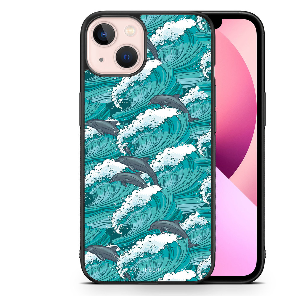 iPhone 13 Case - Waves And Dolphins