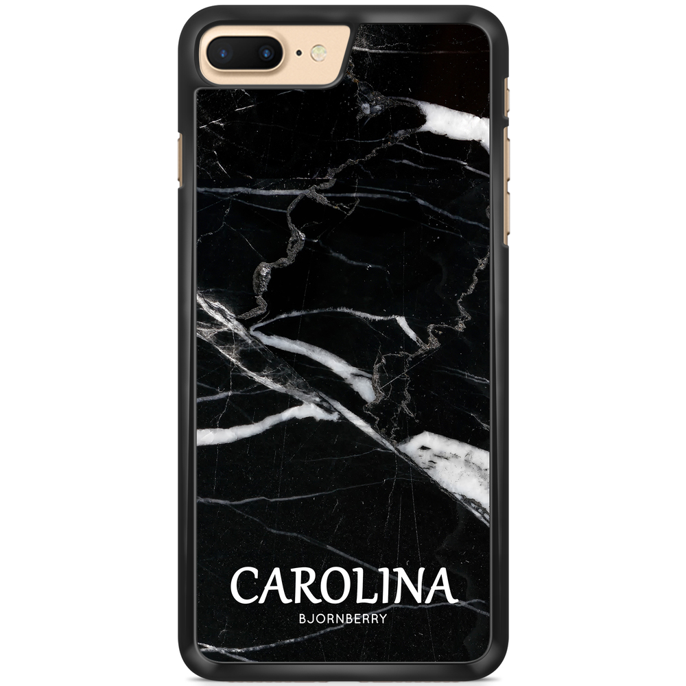 iPhone 7 Plus Custom Case  - Black Marble Name