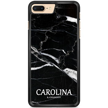 iPhone 7 Plus Custom Skal - Svart Marmor Namn