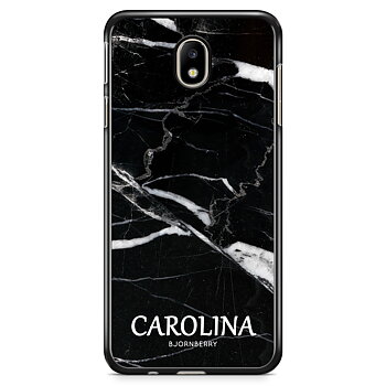 Samsung Galaxy J3 (2017) Skal Custom - Svart Marmor Namn