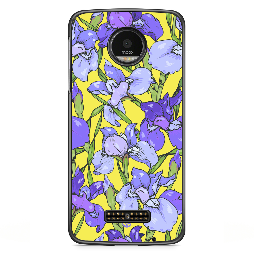 Motorola Moto Z Case - Iris Flowers