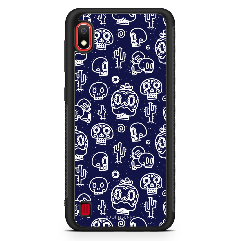 Samsung Galaxy A10 Case - Oldschool Skulls