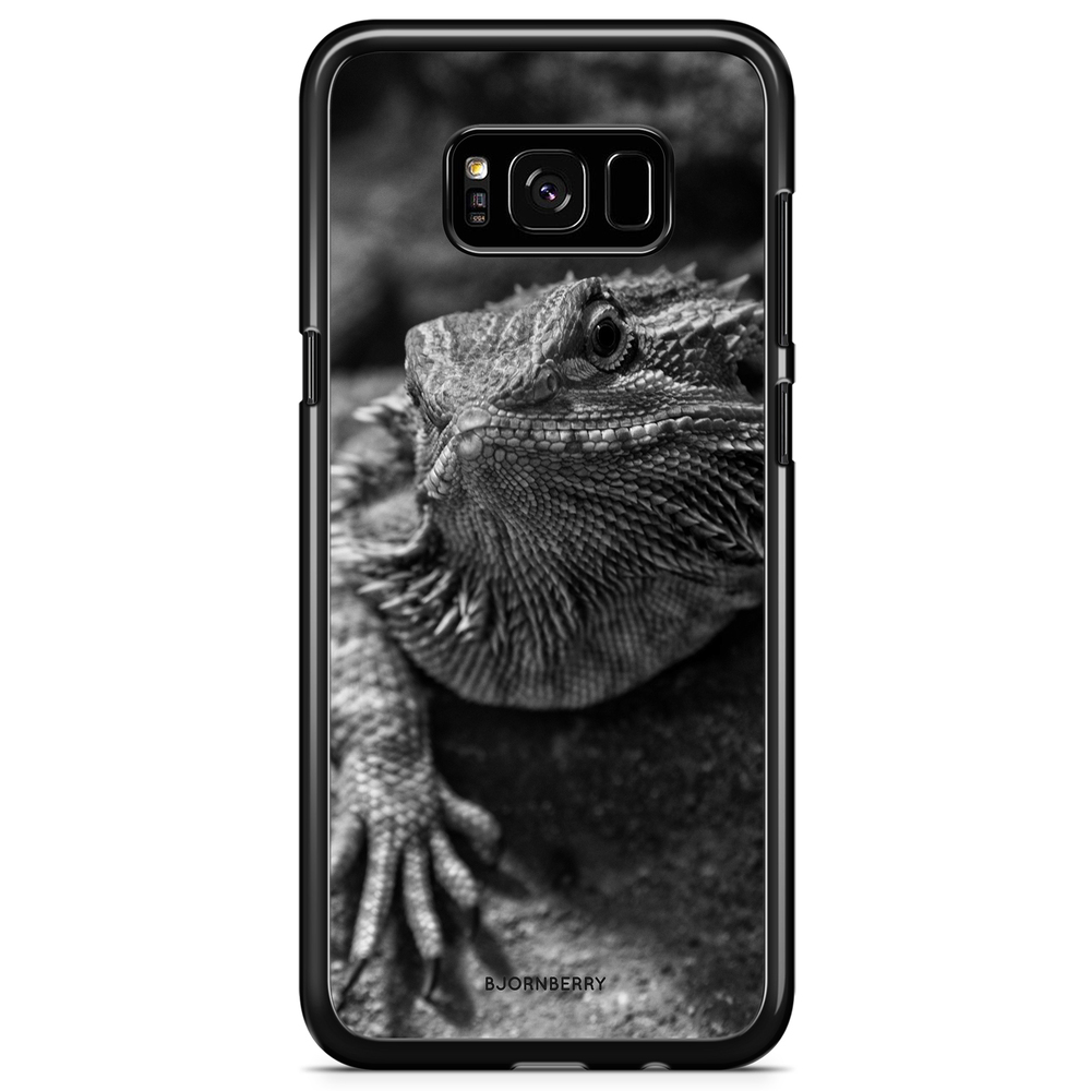 Samsung Galaxy S8 Case - Black/White Lizard