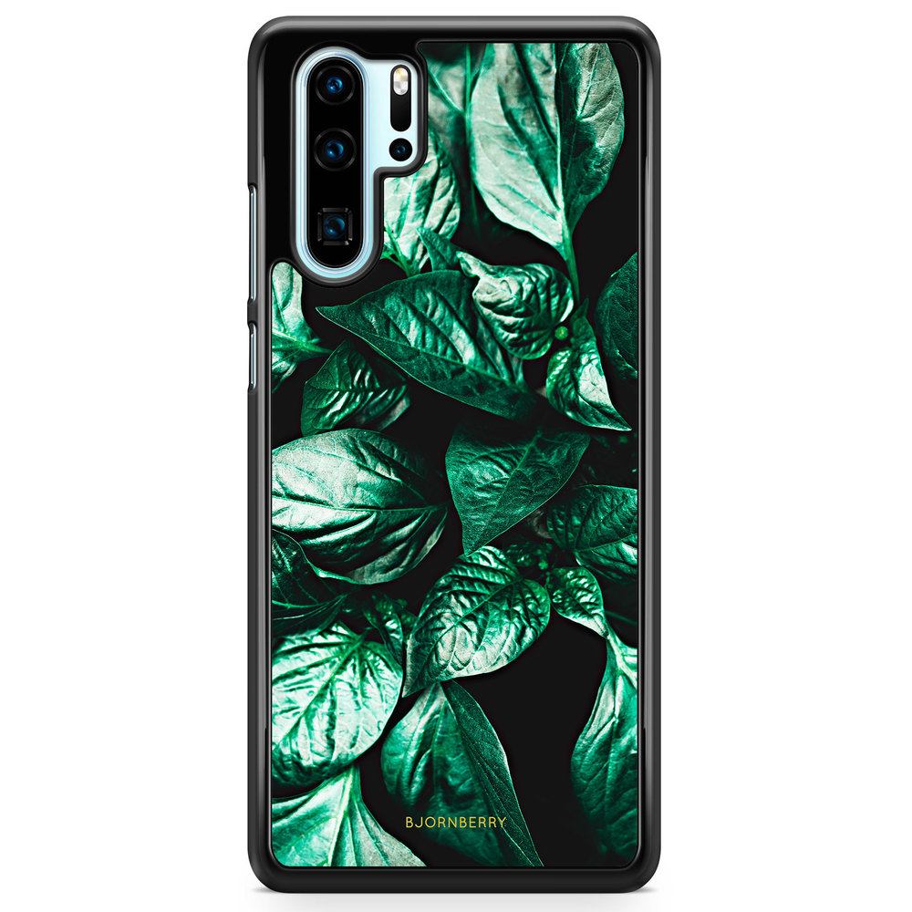 Huawei P30 Pro Case - Green Leaves