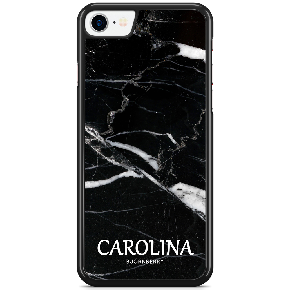 iPhone 7 Custom Case - Black Marble Name