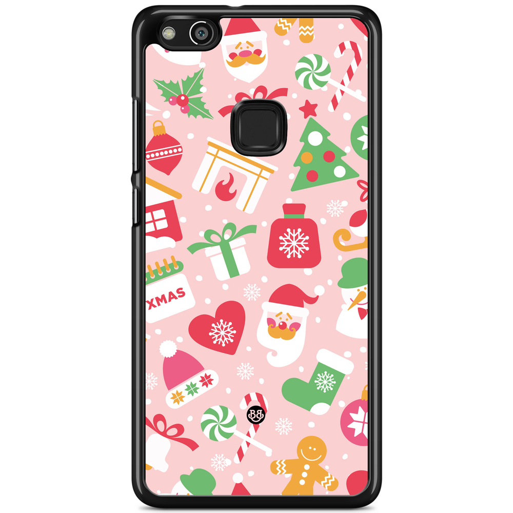 Huawei P10 Lite Case - Pink Christmas