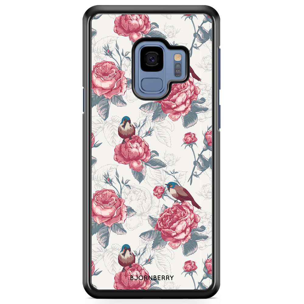 Samsung Galaxy S9 Case - Roses and Birds