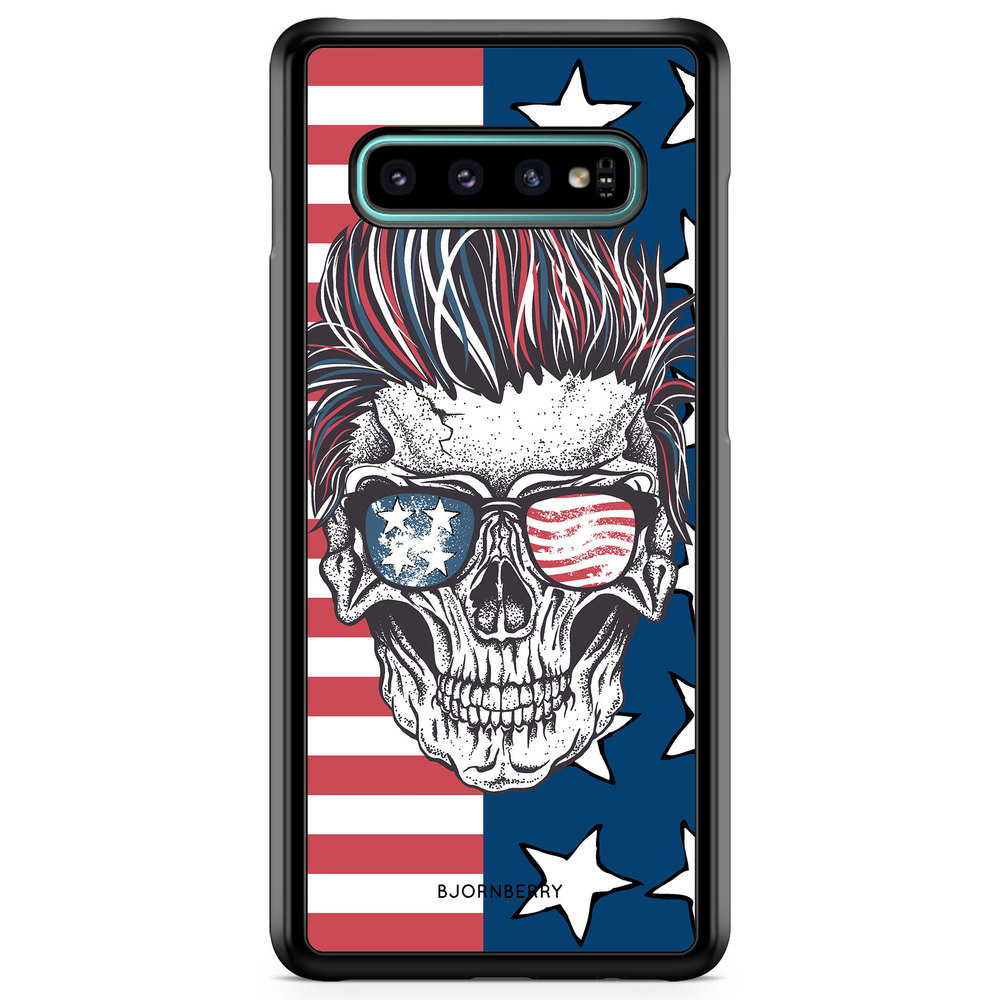 Samsung Galaxy S10 Case - USA Skull