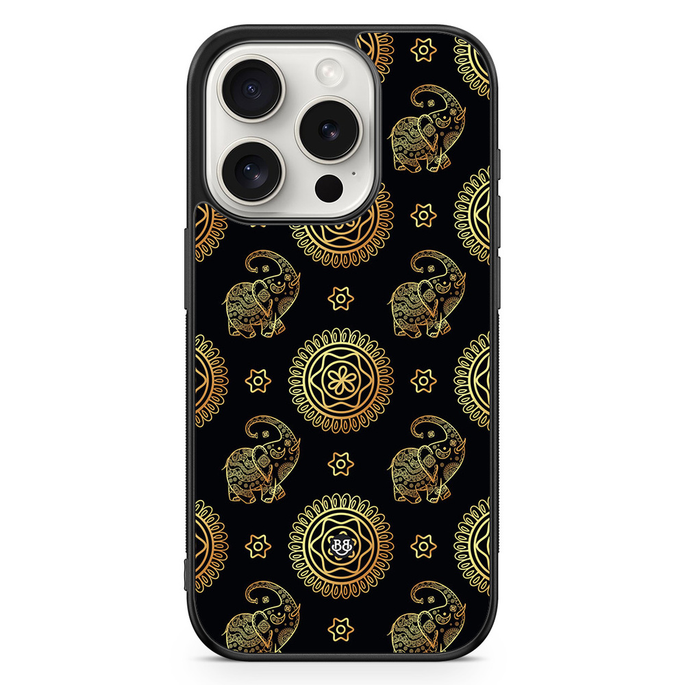 iPhone 15 Pro Case - Elephant Gold