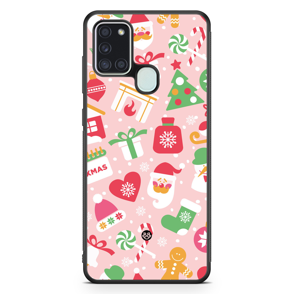 Samsung Galaxy A21s Case - Pink Christmas