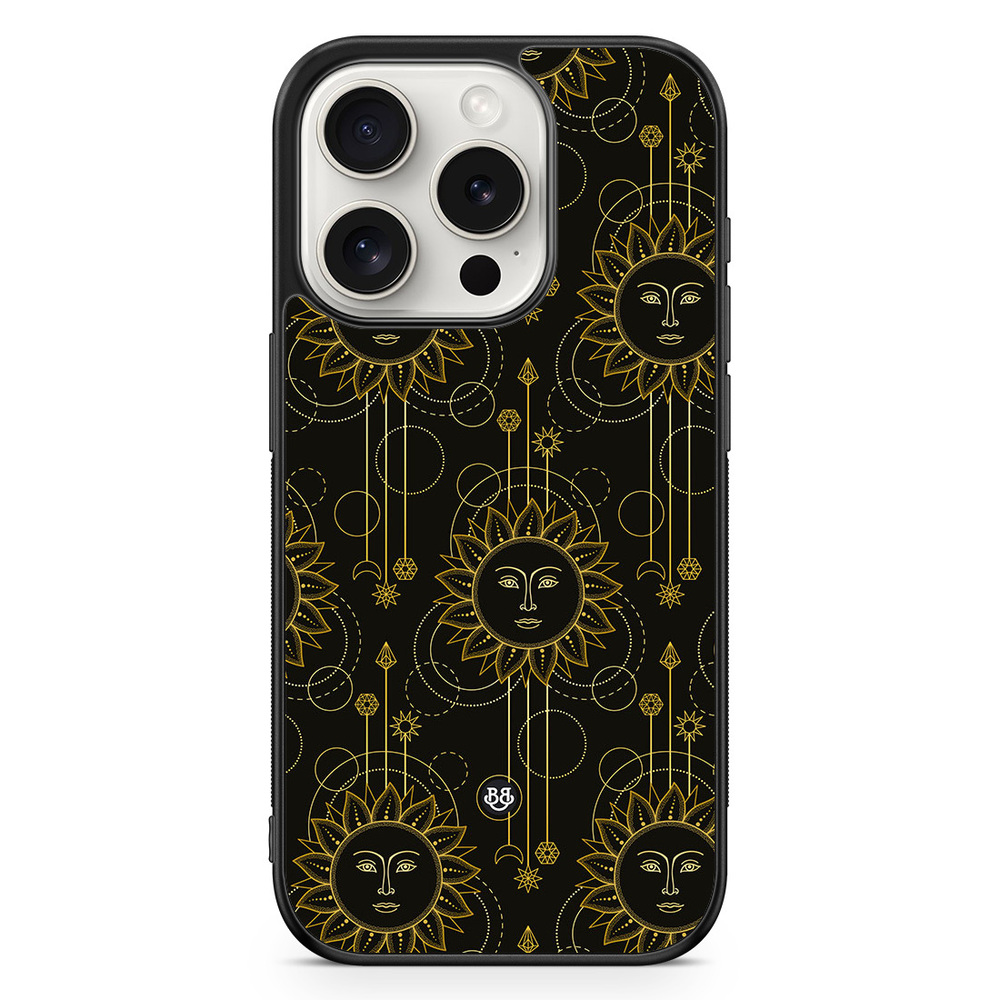 iPhone 15 Pro Case - Gold Suns