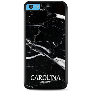 iPhone 5C Skal Custom - Svart Marmor Namn