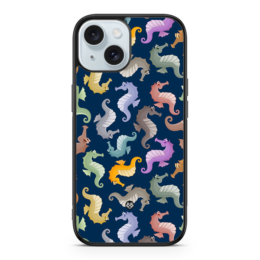 iPhone 15 Case - Cartoon Sea-Horse