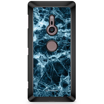 Sony Xperia XZ2 Skal - Blå Marmor