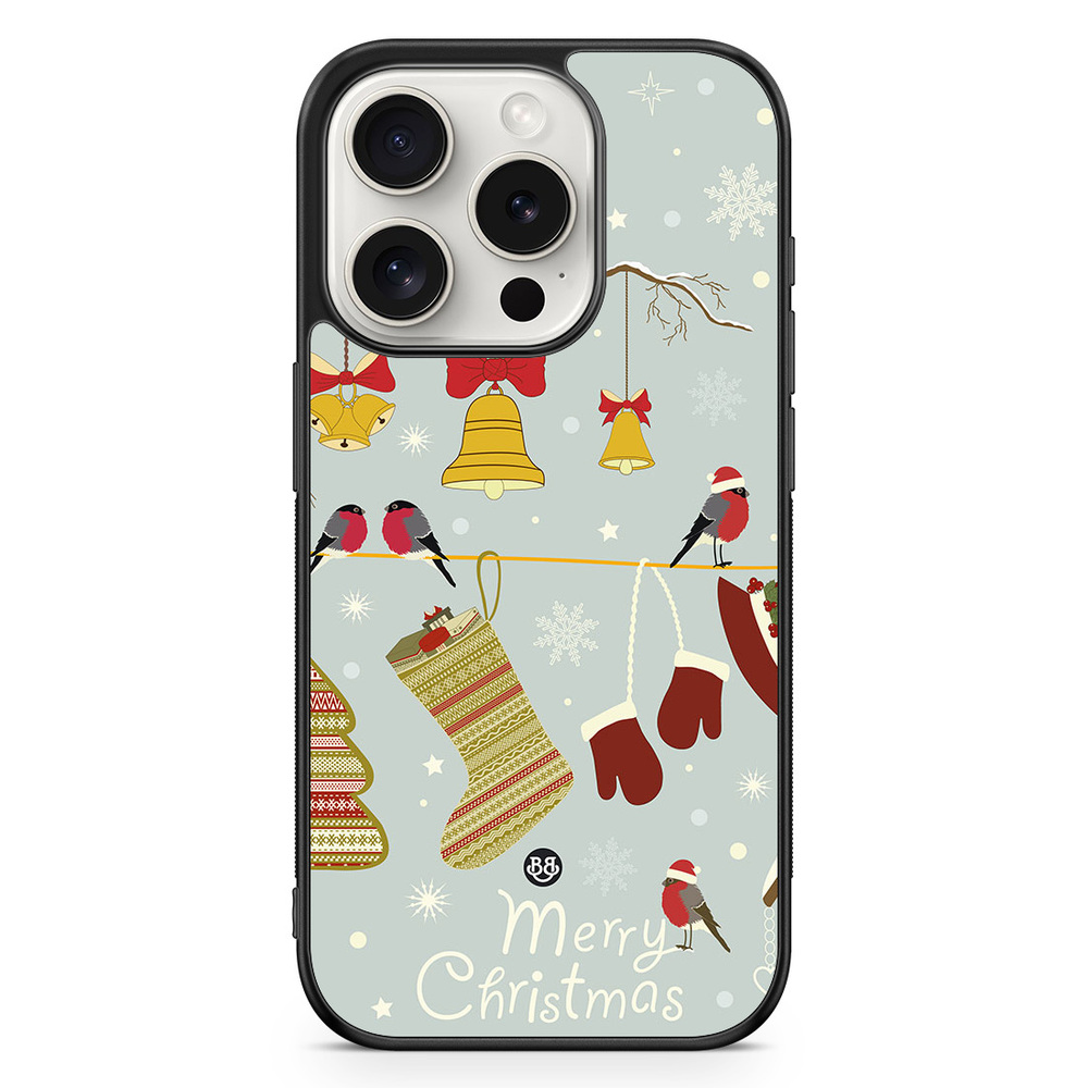 iPhone 15 Pro Case - Christmas Owls