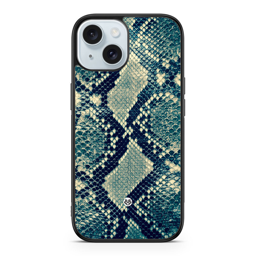 iPhone 15 Case - Blue Snakeskin