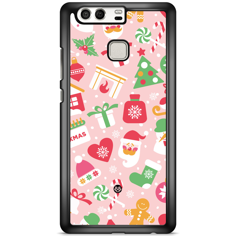 Huawei P9 Plus Case - Pink Christmas