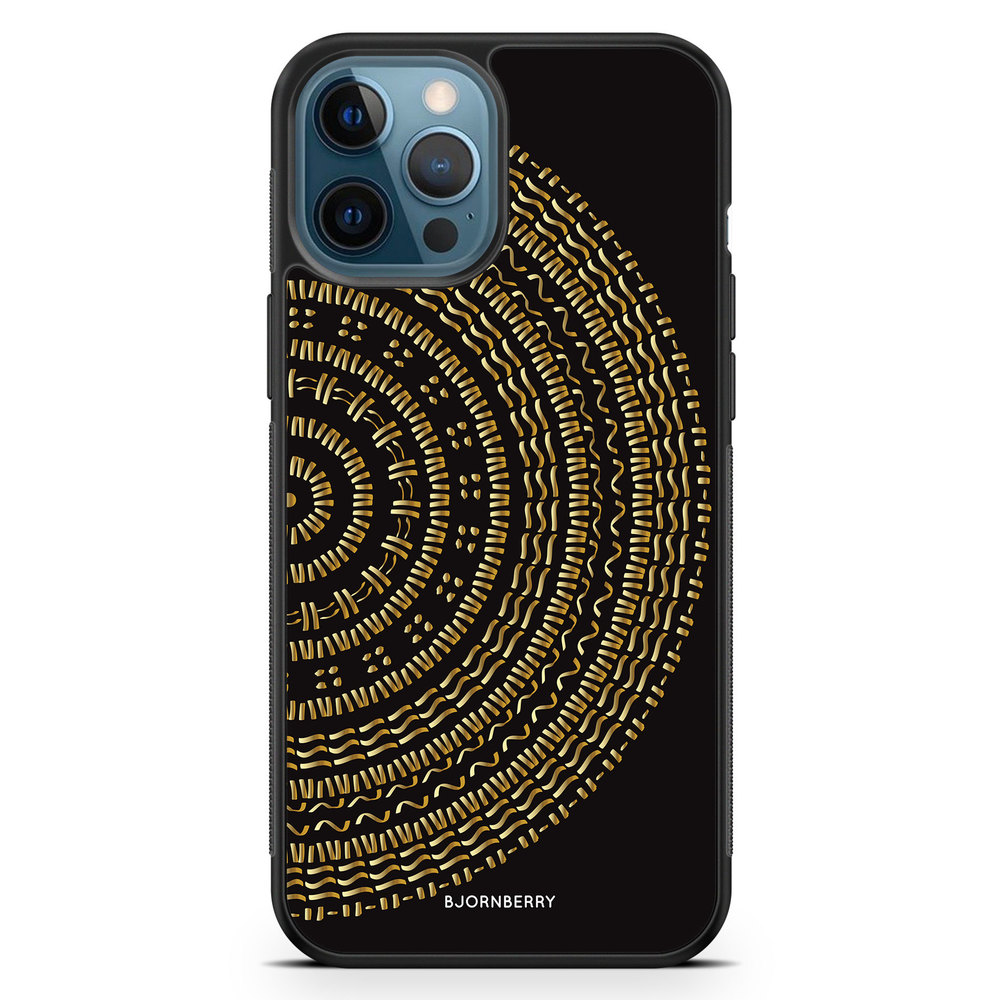 iPhone 12 Pro Case - Mandala Gold/Black