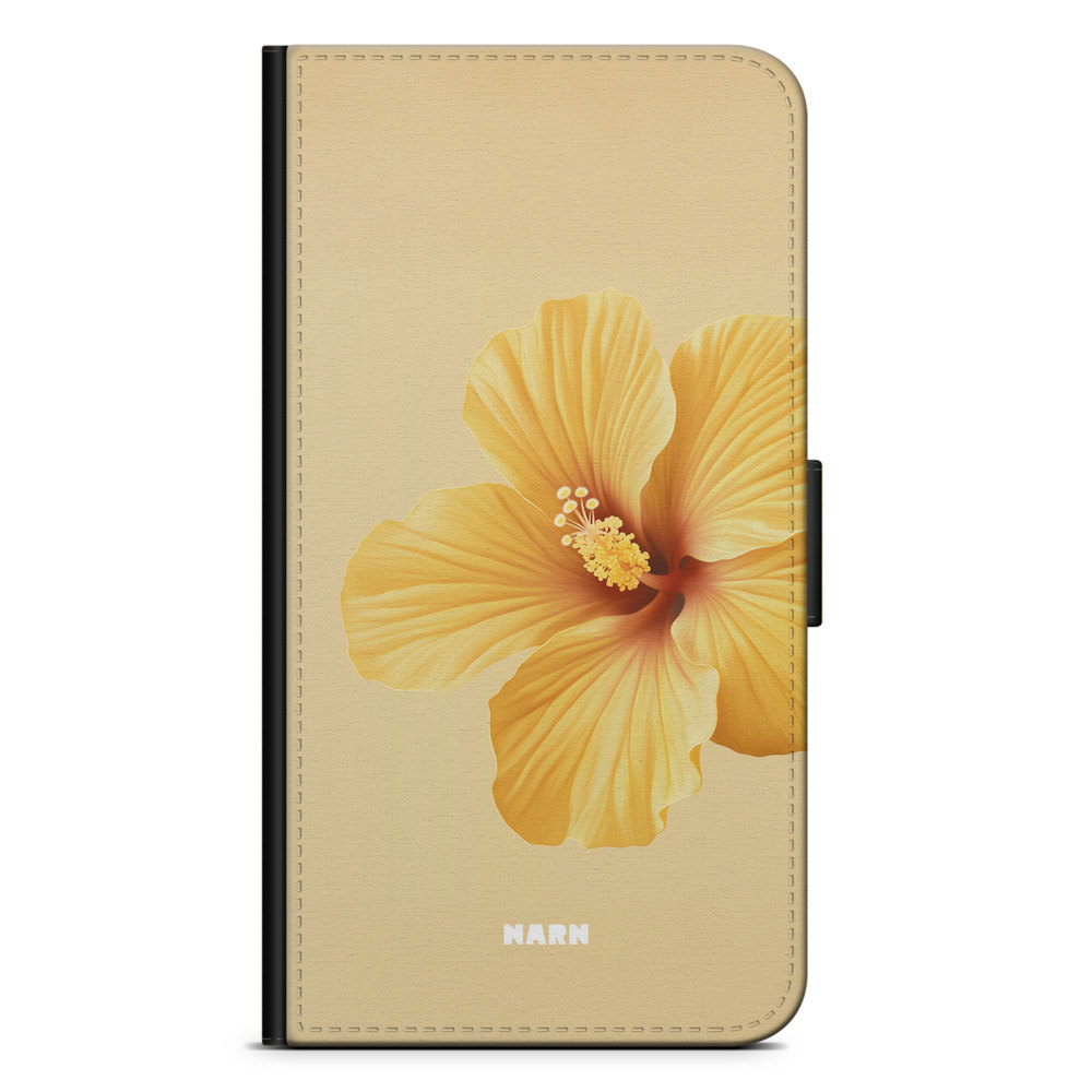 Samsung Galaxy A8 (2018) Wallet Case - Hibiscus Era - Lemon
