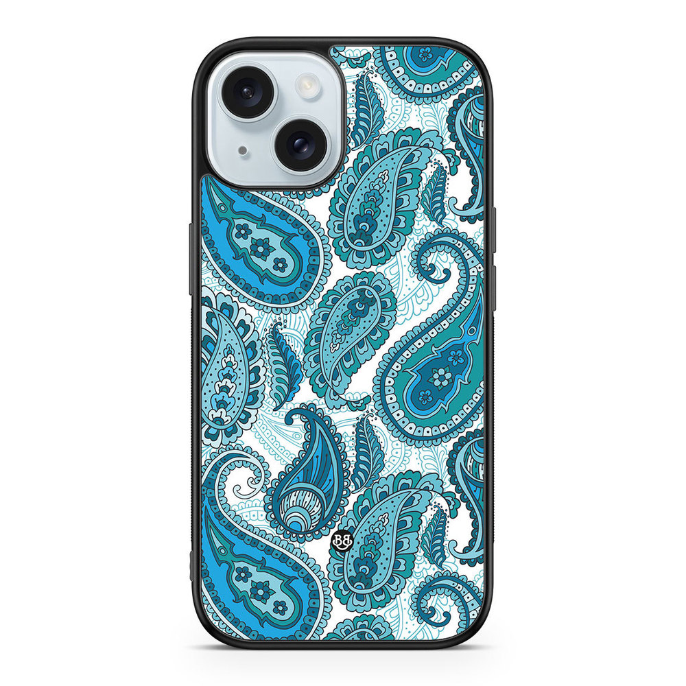 iPhone 15 Case - Blue Paisley