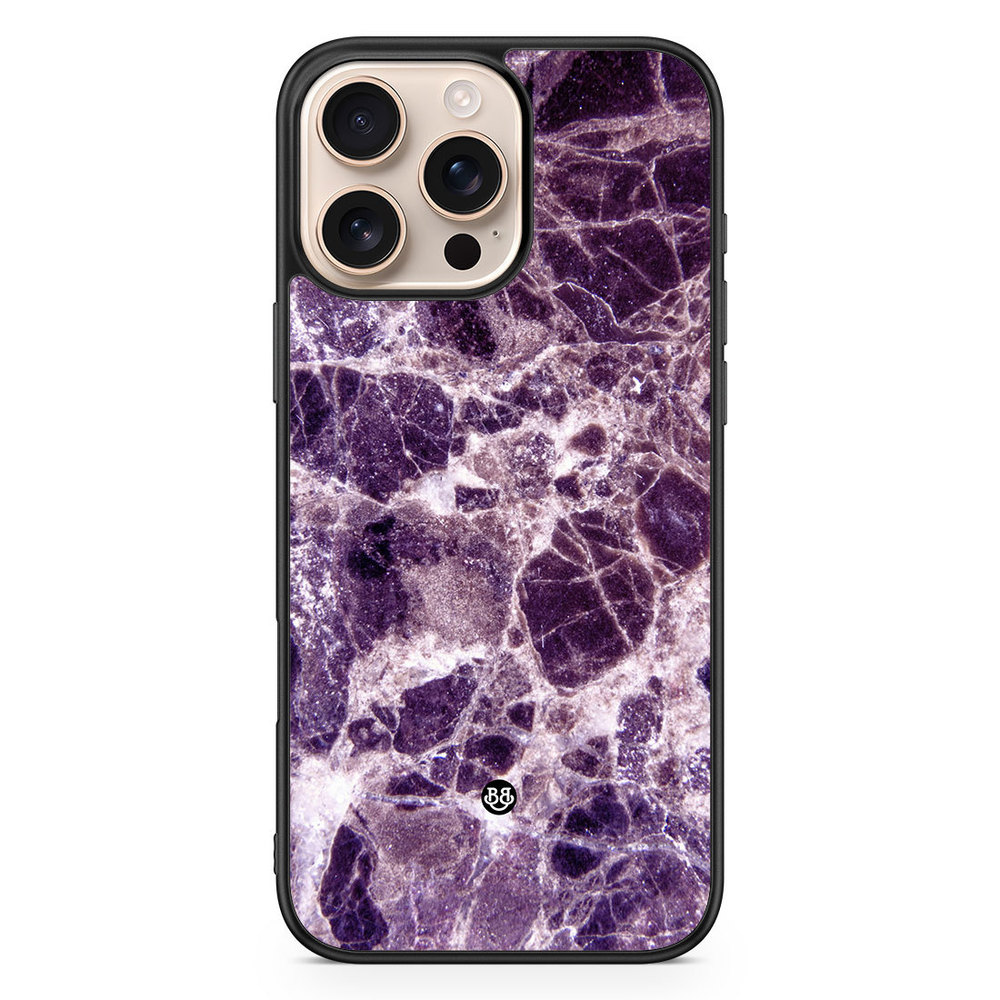 iPhone 16 Pro Max Case - Purple Marble