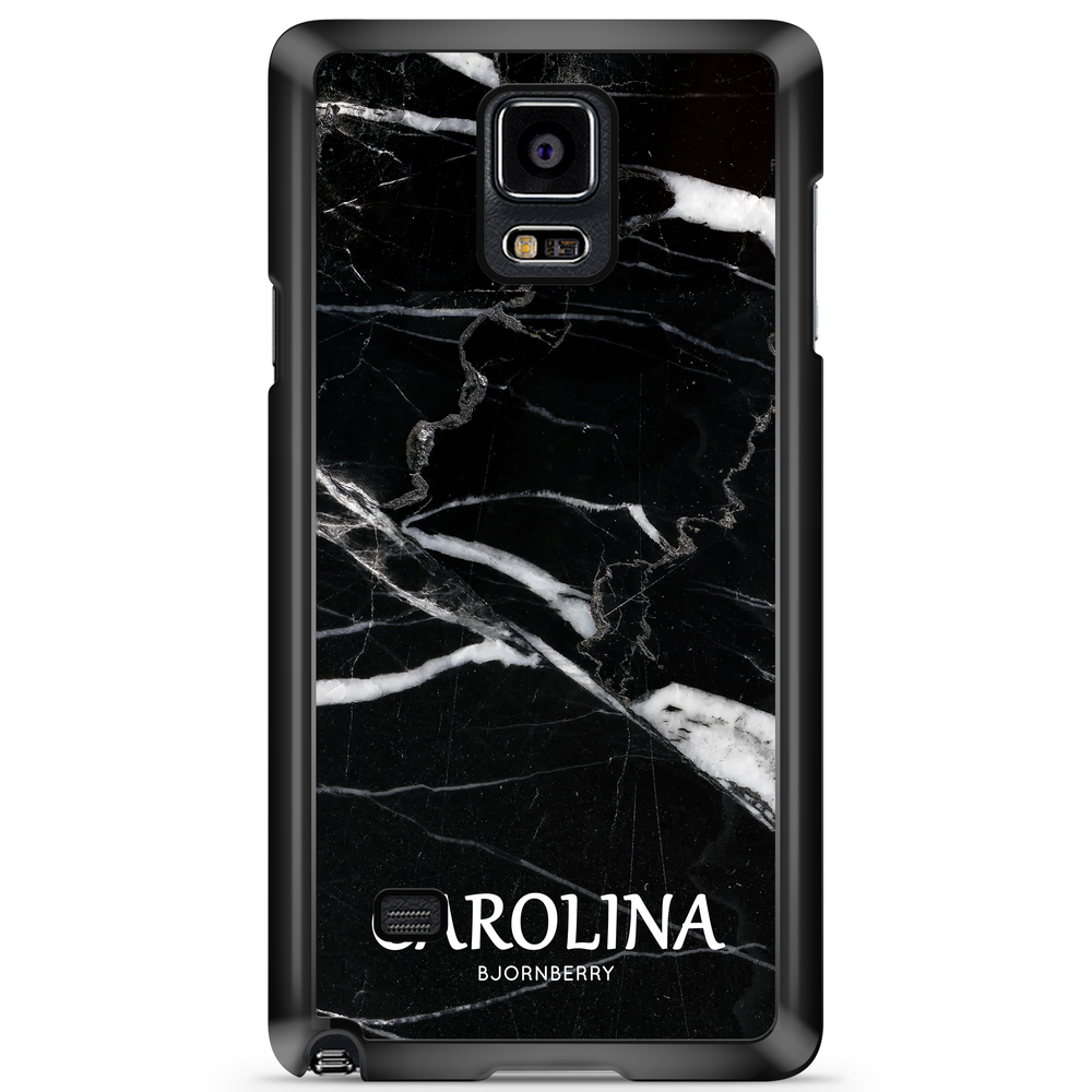 Samsung Galaxy Note 4 Case Custom - Black Marble Name