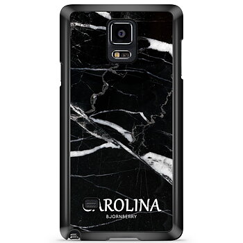 Samsung Galaxy Note 4 Skal Custom - Svart Marmor Namn