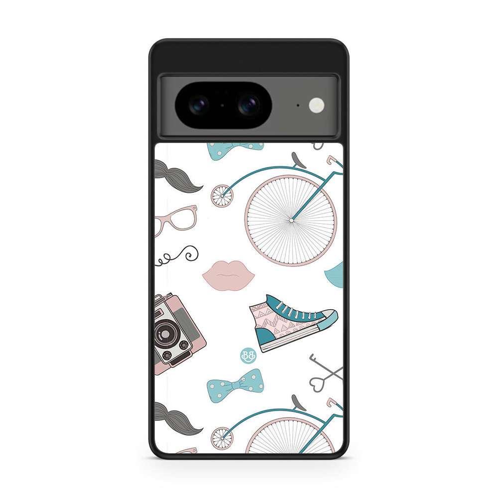 Google Pixel 8 Case - Hipster Pattern