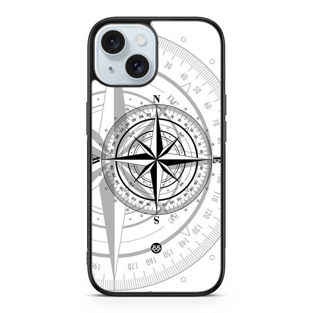 iPhone 15 Case - Compass White