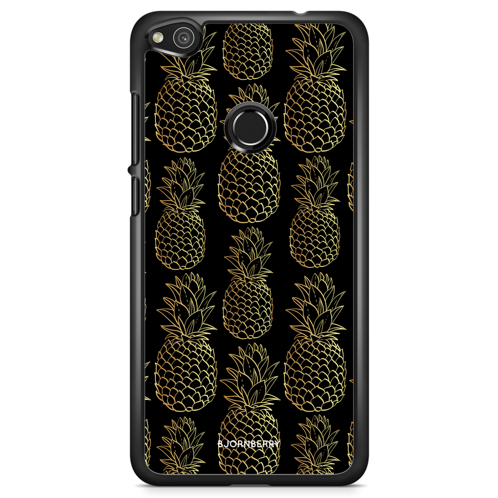 Huawei Honor 8 Lite Case - Gold Pineapples