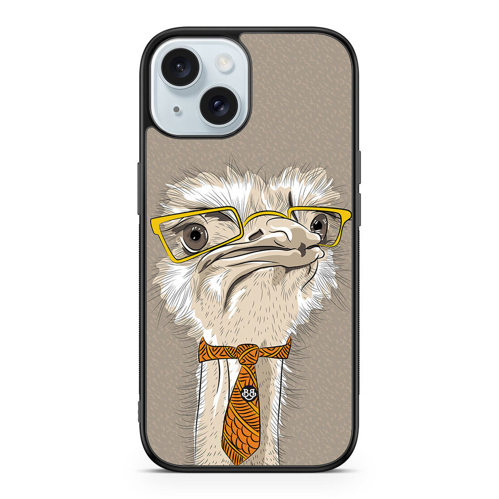 iPhone 15 Case - Hipster Ostrich