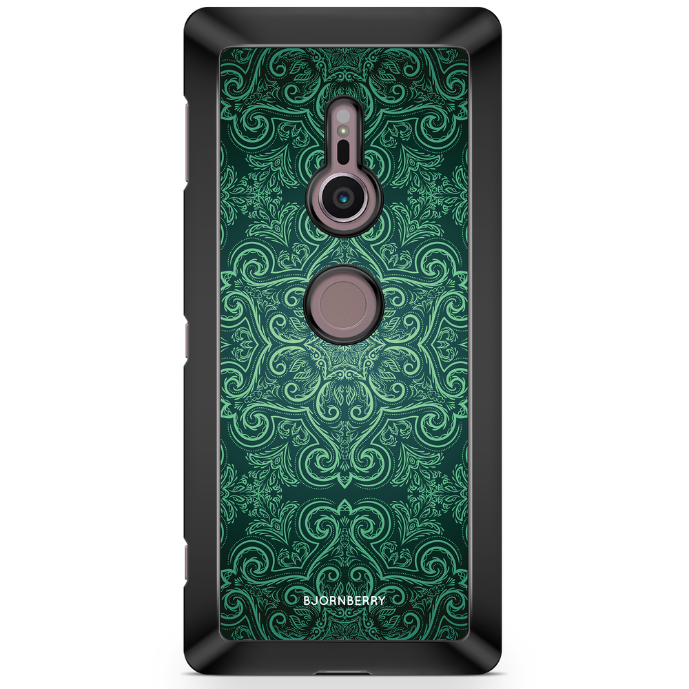 Sony Xperia XZ2 Case  - Green Retro Pattern